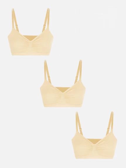 Pocketsh 3-Pack Smooth Seamless Wireless Bra Bundle