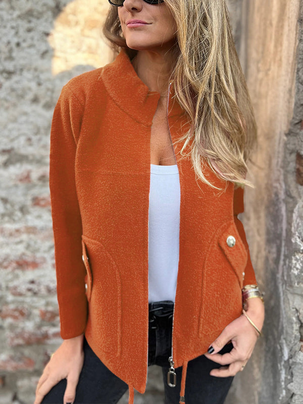 CLEARANCE🔥 Casual Zipper Drawstring Jacket