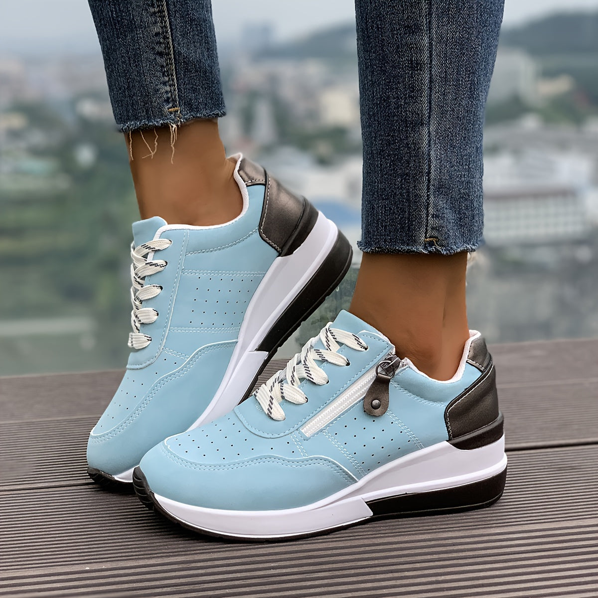 🔥Last Day Promotion 60% OFF - Women's Comfortable Side-Zip Thick-Sole Orthopaedic Sneakers